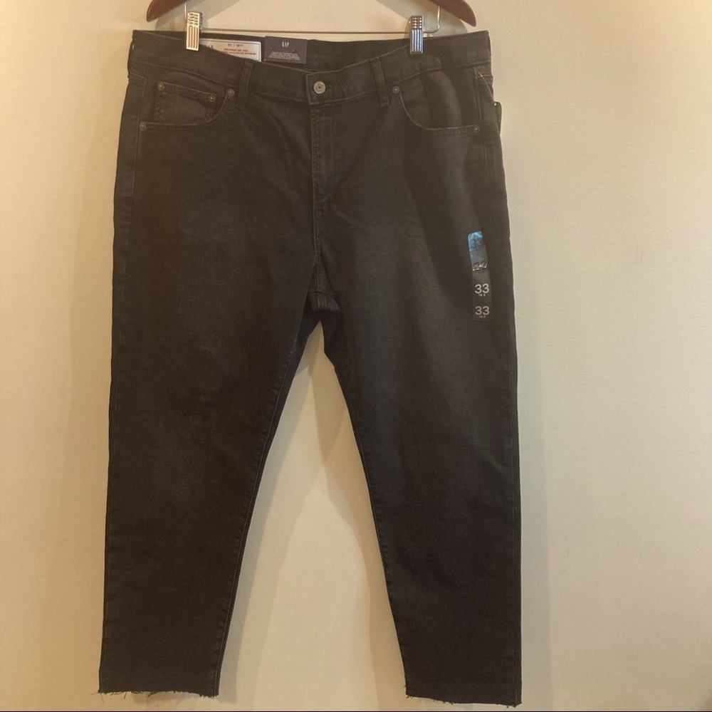 GAP Sz 16S or 33 Girlfriend High Rise Hem Jeans NWT